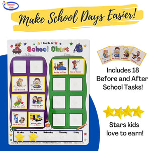I Can Do It! Before and After School Chart by Kenson Kids