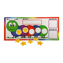 Load image into Gallery viewer, &quot;I Can Do It!&quot; Token Board Caterpillar Incentive Chart (3 Pack) by Kenson Kids - Kenson Parenting Solutions