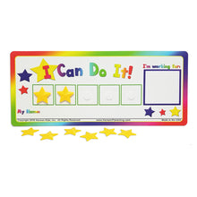 Load image into Gallery viewer, "I Can Do It!" Star Token Board Incentive Chart by Kenson Kids