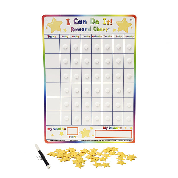 Customizable Star Incentive Chart or Replacement Board and Stars for the I Can Do It Reward Chart by Kenson Kids