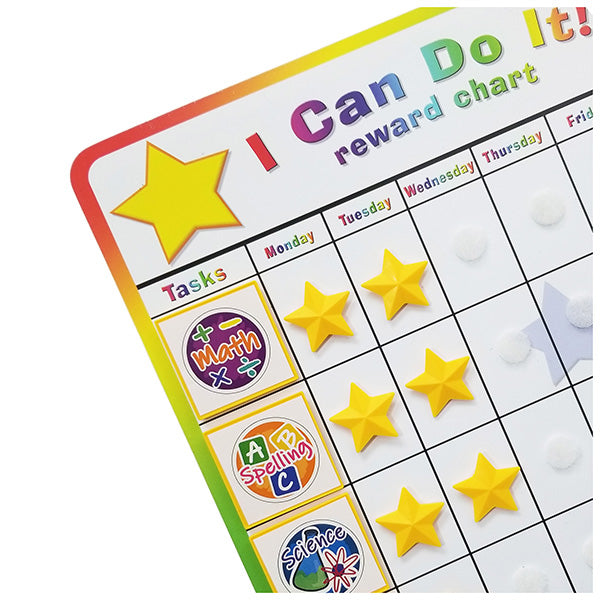 "I Can Do It!" Reward Chart Supplemental School Subject Pack by Kenson Kids