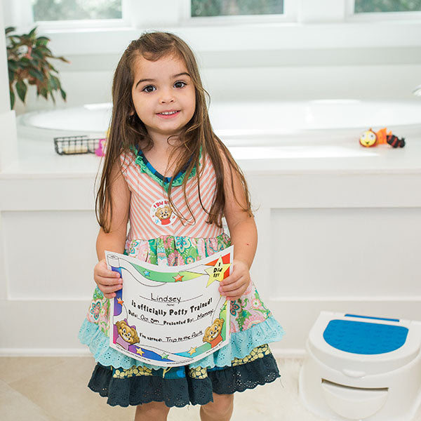 "I Can Do It!" Potty Training Reward Chart with Static Cling Stars by Kenson Kids - Kenson Parenting Solutions