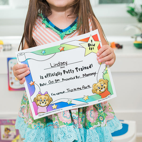 "I Did It" Potty Training Certificate by Kenson Kids - Kenson Parenting Solutions