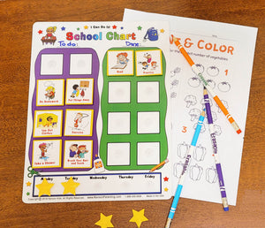 I Can Do It! Before and After School Chart by Kenson Kids