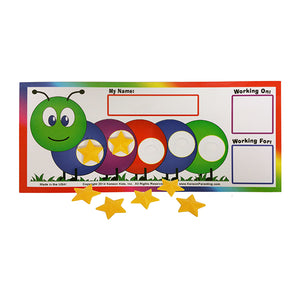 "I Can Do It!" Token Board Caterpillar Incentive Chart (3 Pack) by Kenson Kids - Kenson Parenting Solutions