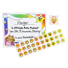 Load image into Gallery viewer, &quot;I Can Do It!&quot; Potty Training Reward Chart with Static Cling Stars by Kenson Kids - Kenson Parenting Solutions