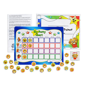 "I Can Do It!" Potty Training Reward Chart with Static Cling Stars by Kenson Kids - Kenson Parenting Solutions