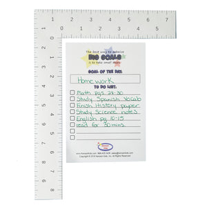 Sticky Note Daily Checklist Pad by Kenson Kids – 15 Pack (375 Sheets) - 4x6” task planner, Day Scheduling to do list, Goal Setting Organizational tool for Children and Adults - Kenson Parenting Solutions